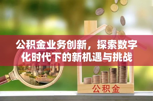 平舆公积金业务创新，探索数字化时代下的新机遇与挑战