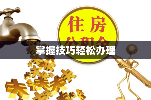 平舆掌握技巧轻松办理