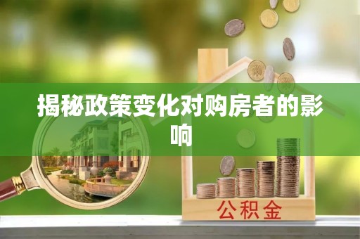 平舆揭秘政策变化对购房者的影响